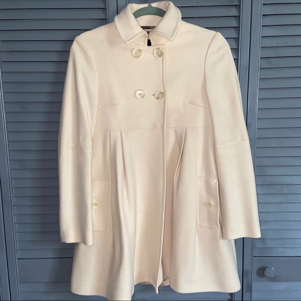 ALLSAINTS creme color coat